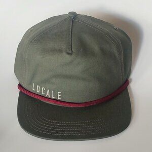 Locale New Fashion Outdoor Casual Snapback Baseball Cap Olive Green Canvas
